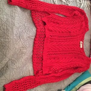 Red Hollister sweater